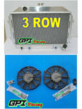 GPI Aluminum Radiator +2xfan For Nissan Datsun 260Z 240Z Fairlady Z S30 2.4/2.6 70-75 AT/MT 1970 1971 1972 1973 1974 1975