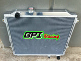 GPI Aluminum radiator & FAN  For TOYOTA Hilux Surf KZN185 3.0L Diesel 1996-2002  Manual 1996 1997 1998 1999 2000 2001 2002