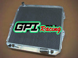 52MM 2ROW aluminum radiator +14"fan FOR For TOYOTA SURF HILUX 2.4/2.0 LN130