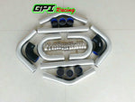 GPI NEW 3" 76MM Aluminum Universal 8pcs Intercooler Turbo Piping+BLACK hose+T-Clamp kit