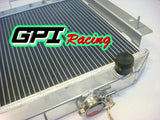 GPI Aluminum Radiator & fan for Ford Escort 1971-1980 AT/MT Automatic/Manual 72 73 1971 1972 1973 1974 1975 1976 1977 1978 1979 1980