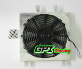 GPI 32mm pipe Aluminum Radiator &FAN+Shroud FOR 1992-2000 Honda Civic EK EG D15 D16 B16 B18  1992 1993 1994 1995 1996 1997 1998 1999 2000