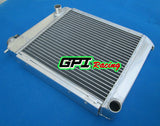 Aluminum Radiator &Fan For Mini Cooper S,One,Clubman,850/998/1098/1275 CC GT 1959-1996