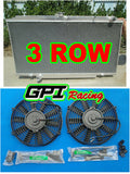 GPI Aluminum Radiator &shroud&Fan for Nissan PATROL Y61 GU 4.2L TD Diesel 1997-2001 1997 1998 1999 2000 2001 MT