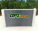 GPI Aluminum Radiator for FORD Falcon XC XD XE XF V8 or 6 cylinder Manual & 2 × FANS