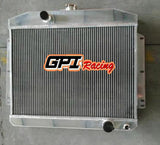 GPI 62MM Mercury W/Chevy 350 5.7 V8 M/T 1949 1950 1951 aluminum radiator & FAN for