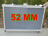 GPI  52MM aluminum RADIATOR FOR NISSAN SKYLINE S13 CA18 R32 RB20