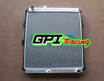 Aluminum Radiator +fan fits 1997-2005 TOYOTA Hilux LN147 LN167 1KZ-TE 3.0L Engine Turbo Diesel 1997 1998 1999 2000 2001 2002 2003 2004 2005