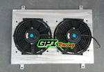 GPI Aluminum Radiator Shroud  &fan FOR Nissan Silvia S13 SR20DET 1989-1994 1989 1990 1991 1992 1993 1994 MT