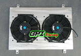 GPI Aluminum Radiator Shroud  &fan FOR Nissan Silvia S13 SR20DET 1989-1994 1989 1990 1991 1992 1993 1994 MT