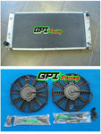 FOR MAZDA EUNOS 30X 2.2L 1991-1997 AT/MT 1991 1992 1993 1994 1995 1996 1997 aluminum radiator +fans