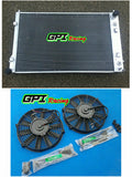 52MM aluminum radiator  & FANS for 2002-2004 Holden Commodore VY V8   2002 2003 2004