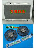 GPI 3ROW Aluminum Radiator& FANS For 1988-1993 Toyota Corolla Cressida MX83 MX 83 3.0L V6 7M-GE AT/MT 1988 1989 1990 1991 1992 1993