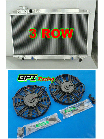 GPI 3ROW Aluminum Radiator& FANS For 1988-1993 Toyota Corolla Cressida MX83 MX 83 3.0L V6 7M-GE AT/MT 1988 1989 1990 1991 1992 1993