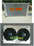 GPI 52MM Aluminum Radiator +shroud +fan For Holden Commodore VT VX 3.8L V6 Petrol 1997-2002 AT/MT 1997 1998 1999 2000 2001 2002