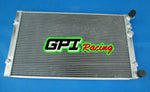 GPI ALUMINUM RADIATOR &FAN 1999-2002 Volkswagen Golf MT Turbo MK4 Dual Pass 1999 2000 2001 2002