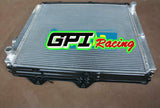 Aluminum Radiator +fan fits 1997-2005 TOYOTA Hilux LN147 LN167 1KZ-TE 3.0L Engine Turbo Diesel 1997 1998 1999 2000 2001 2002 2003 2004 2005