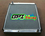 Aluminum Radiator +fan fits 1997-2005 TOYOTA Hilux LN147 LN167 1KZ-TE 3.0L Engine Turbo Diesel 1997 1998 1999 2000 2001 2002 2003 2004 2005