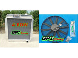 GPI ALUMINUM RADIATOR+ FAN for 1955-1959 1955 1956 1957 1958 1959 CHEVY/GMC 100/150 TRUCK PICKUP l6/V8