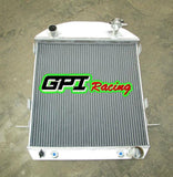 GPI 64mm ALUMINUM RADIATOR FOR FORD MODEL T BUCKET CHEVY ENGINE 1917-1927 AT 1917 1918 1919 1920 1921 1922 1923 1924 1925 1926 1927