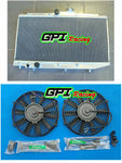 GPI Aluminum Radiator &FAN For 1987-1994 Toyota Corolla AE90 AE92 AE94 Sedan/Seca Auto/Manual 1987 1988 1989 1990 1991 1992 1993 1994