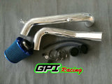 1996-2000 CIVIC DX/LX/CX 1.6L L4 COLD AIR INTAKE INDUCTION PIPE &BLUE FILTER