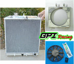 GPI 32mm pipe Aluminum Radiator &FAN+Shroud FOR 1992-2000 Honda Civic EK EG D15 D16 B16 B18  1992 1993 1994 1995 1996 1997 1998 1999 2000