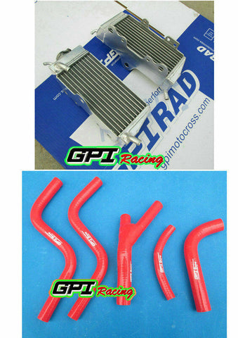 GPI RL aluminum Radiator +HOSE FOR 1985-1987 Honda CR250R CR250 CR 250R  1985 1986 1987