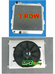 GPI Aluminum Radiator & shroud &fan For  1983-1991 Toyota Hilux LN85 LN60 LN61 LN65 2.4LTR Diesel MT  1984 1985 1986 1987 1988 1989 1990 1991