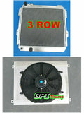 GPI Aluminum Radiator & shroud &fan For  1983-1991 Toyota Hilux LN85 LN60 LN61 LN65 2.4LTR Diesel MT  1984 1985 1986 1987 1988 1989 1990 1991