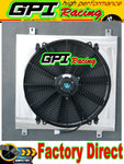 GPI Aluminum Radiator +shroud + fan for 1979-1986 Holden Commodore VB VC VH VK V8  MT 1979 1980 1981 1982 1983 1984 1985 1986