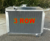 3ROW Aluminum Radiator &FAN FOR 1971-1976 DATSUN 180B Manual 1971 1972 1973 1974 1975 1976