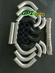 GPI  3" 76 MM Universal Black 12PCS Aluminium Turbo Intercooler Pipe Kit