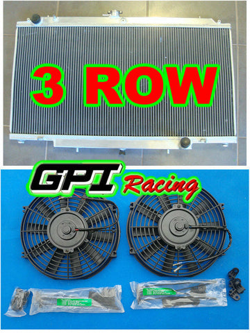 Aluminum Radiator& fans for Nissan GU PATROL Y61 PETROL 4.5L Manual 1997