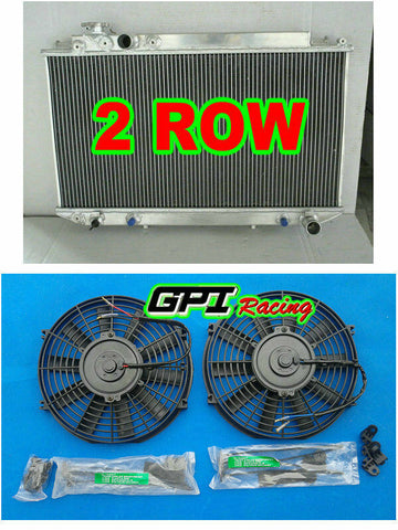 GPI 2 ROW Fits Toyota Cressida MX83 1989-1993 1989 1990 1991 1992 1993AT/MT Radiator +FANS