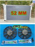 GPI Aluminum Radiator +Fans for 2002-2004 Holden Commodore VY V6 6cyl  MT 2002 2003 2004