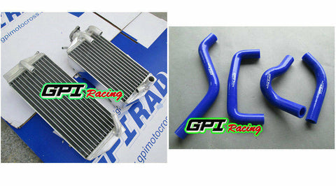 GPI GPI R&L aluminum Radiator + hose FOR Suzuki RMZ450 RMZ 450 2005