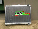 GPI Aluminum radiator + FAN for Nissan R33 Nissian Skyline R34 GTT rb25det  rb25de