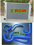 Aluminum Radiator + Hose+Fans for 1988-1997 Holden Commodore VN VG VP VR VS V6 3.8L 1989 1990 1991 1992 1993 1994 1995 1996