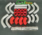 2.25" 57MM  12PCS Aluminum Universal Intercooler Turbo Piping pipe Kit &hose NEW