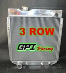 GPI 3Row Aluminum Radiator & FAN for FORD Mustang V8 ENGINE 5.0L 1964-1966 64 65 66