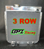 GPI 3Row Aluminum Radiator & FAN for FORD Mustang V8 ENGINE 5.0L 1964-1966 64 65 66