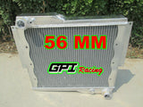 56MM Heavy-Duty Aluminum Alloy Radiator +Fan For 1973-1976 MG MGB GT V8 1974 1975