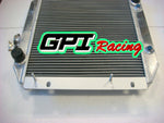 GPI Aluminum Radiator & fan for Ford Escort 1971-1980 AT/MT Automatic/Manual 72 73 1971 1972 1973 1974 1975 1976 1977 1978 1979 1980