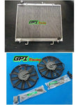 Aluminum Radiator +FAN FOR Mitsubishi Pajero/Montero/Shogun 3.2 Di-D AWD diesel MT/AT