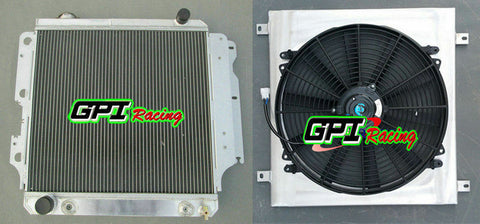 GPI Aluminum radiator &shroud & fan for Jeep Wrangler YJ/TJ/LJ RHD 1987-2006 1987 1988 1989 1990 1991 1992 1993 1994 1995 1996 1997 1998 1999 2000 2001 2002 2003 2004 2005 2006 2007