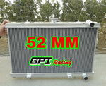 GPI 52MM NEW aluminum radiator &２× FANS for Nissan S13 CA18DET CA18  1.8L Turbo 1988-1994 1988 1989 1990 1991 1992 1993 1994