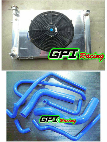 GPI Aluminum Radiator &Shroud +fan +HOSE for Holden V8 Commodore VG VL VN VP VR VS AT/MT 1988-2000 1988 1989 1990 1991 1992 1993 1994 1995 1996 1997 1998 1999 2000