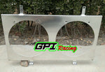 GPI 52MM Aluminum Radiator &shroud+fan for Nissan Skyline R33 R34 GTR GTST RB25DET 1994-1998 1994 1995 1996 1997 1998