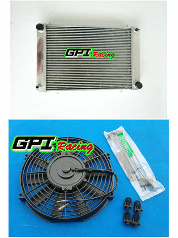 GPI 3row fit Triumph TR8 3.5L V8 1978–1981 1978 1979 1980 1981 Manual Aluminum Radiator +FAN